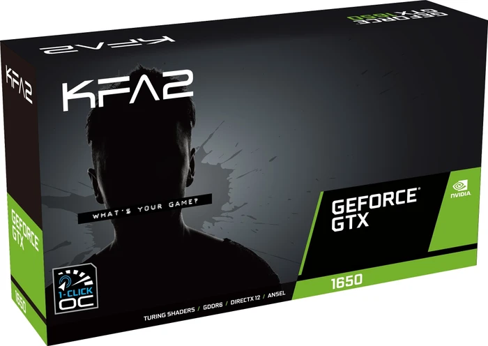 KFA2 GeForce GTX 1650 EX Plus (1-Click OC), 4GB GDDR6, DVI, HDMI, DP