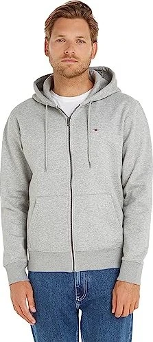 Tommy Hilfiger Reißverschluss Hoodie aus Baumwollmix Hoodie light grey heather (Herren)