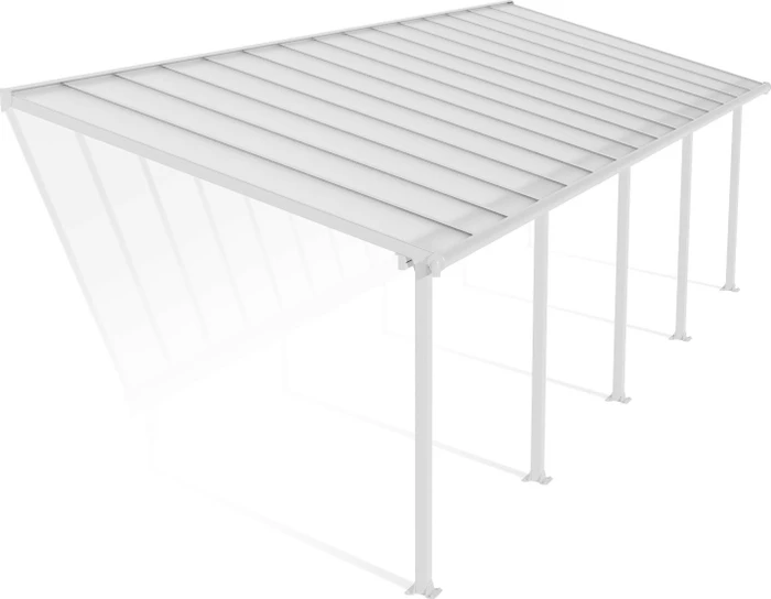 Palram Canopia Olympia Terrassenüberdachung 924x300cm weiß