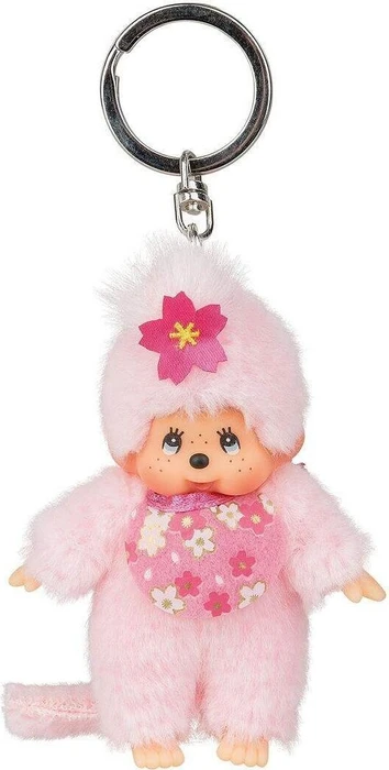 Sekiguchi Monchhichi Mädchen Schlüsselanhänger 10cm rosa