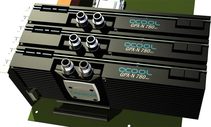 Alphacool GPX SLI Connector Dual asymetric - 4-Slot, Acryl, Acetal