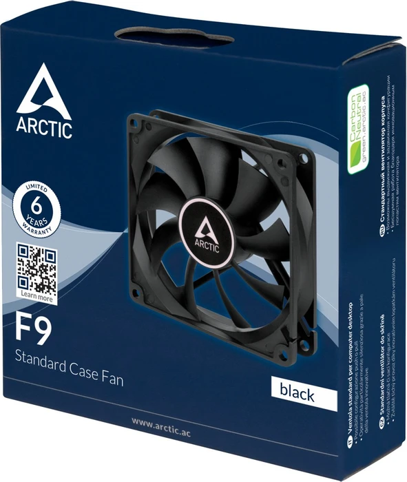 ARCTIC F9 schwarz, 92mm