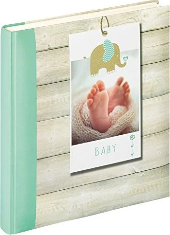 Walther Design Buch Fotoalbum Baby Welcome 31x28 grün
