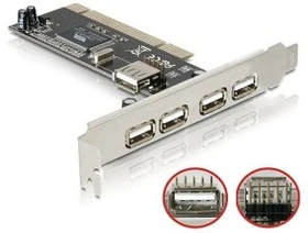 DeLOCK 5x USB-A 2.0, PCI