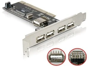DeLOCK 5x USB-A 2.0, PCI