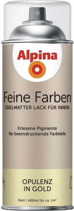 Alpina Farben Feine Farben Sprühlack Opulenz in Gold innen gold, 400ml