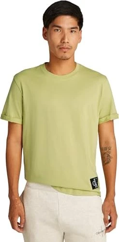 Calvin Klein Badge T-Shirt kurzarm leek green (Herren)