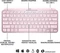 Logitech MX Keys Mini, rosa, LEDs weiß, Logi Bolt, Rose, USB/Bluetooth, ND Vorschaubild