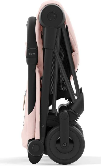 Cybex Coya Matte Black Frame peach pink