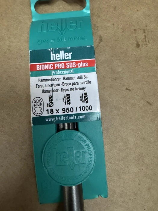 Heller Bionic Pro SDS-plus Hammerbohrer, 18x950x1000mm, 1 Stück