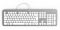 Hama KC-700 Slim-Design Tastatur, silber/weiß, USB, DE Vorschaubild