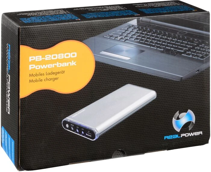 Ultron Powerbank RealPower PB-20800 silber