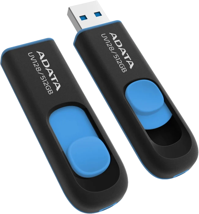 ADATA DashDrive UV128 512GB blau, USB-A, USB 3.2 Gen 1×1