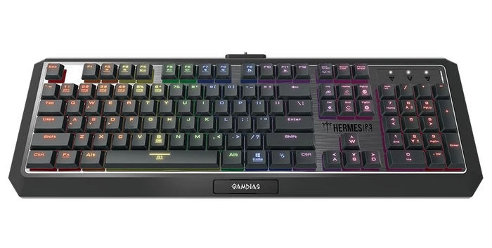 Gamdias Hermes P3 RGB, LEDs RGB, LOW PROFILE BLUE, USB, UK