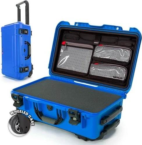 Nanuk 935 Schutzkoffer Schaumstoff und Organizer blau