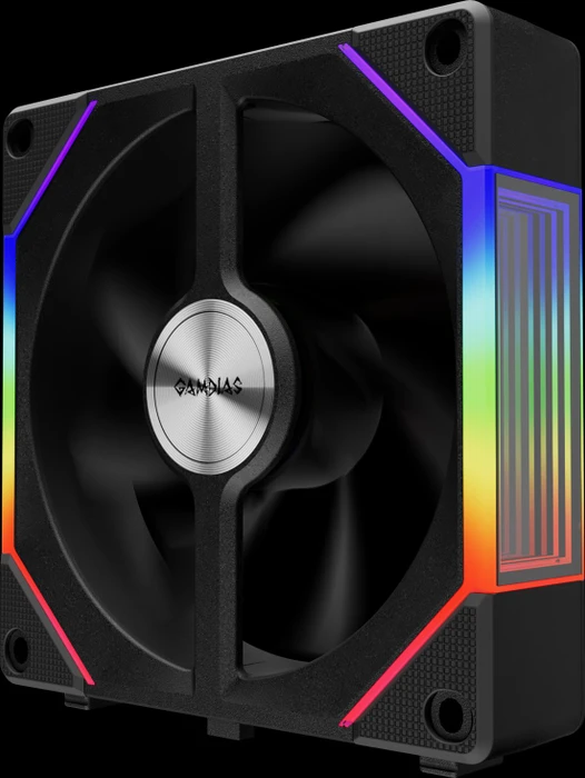 Gamdias Aeolus P2-1203U, schwarz, LED-Steuerung, 120mm, 3er-Pack