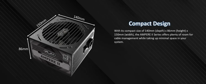 Raijintek AMPERE II 1000 WHITE 1000W, ATX 3.1