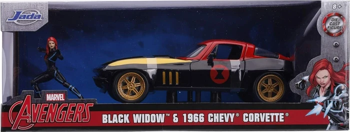 Jada Toys Marvel - Black Widow 1966 Chevy 1:24