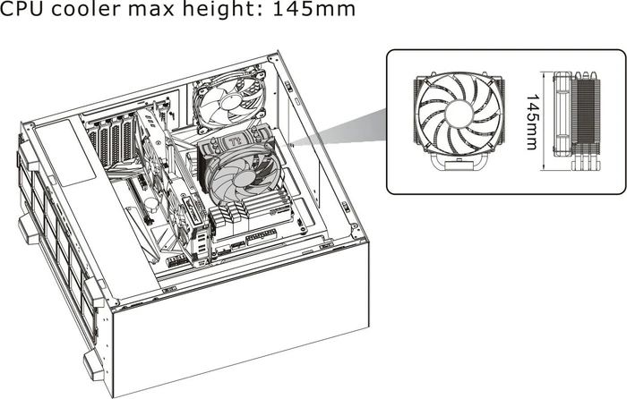 Thermaltake Divider 300 TG Air, schwarz, Glasfenster