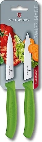 Victorinox SwissClassic Gemüsemesser mit Wellenschliff, 8cm gelb