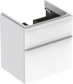Geberit Smyle Square Unterschrank 58.4x61.7x47cm, 2 Schubladen, weiß