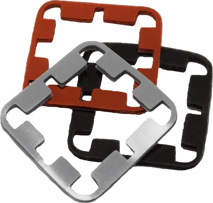 Thermal Grizzly AMD Ryzen 7000 CPU Guard, Wärmeleitpasten-Dichtblende, schwarz/rot/grau, 3er-Pack
