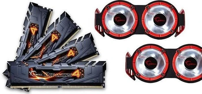 G.Skill RipJaws 4 schwarz + Turbulence III UDIMM 16GB Kit, DDR4-3200, CL15-15-15-35