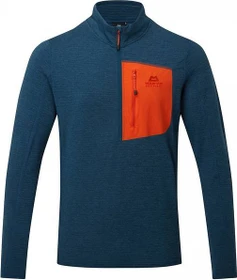Mountain Equipment Lumiko Zip Funktionsshirt langarm majolica/cardinal (Herren)