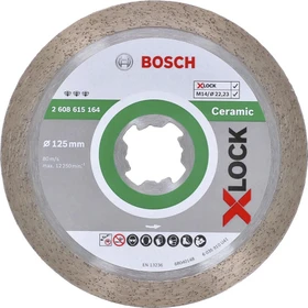 Bosch Professional X-LOCK Best for Ceramic Diamanttrennscheibe, 125x1.6x22.23mm, 1 Stück