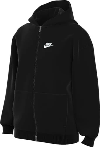 Nike Sportswear Club Fleece Oversize Hoodie schwarz/weiß (Junior)