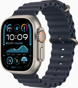 Apple Watch Ultra 2 Natur mit Ocean Armband Marine