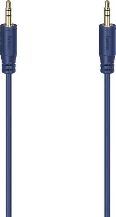 Hama 3.5mm Klinke Flexi 0.75m, blau