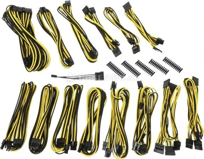 BitFenix Alchemy 2.0 CMR-Series Kabel Kit für Netzteile, schwarz/gelb