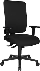 Topstar Open X (P) Bürostuhl inkl. Armlehnen, Fußkreuz Kunststoff schwarz, Bezug Stoff schwarz