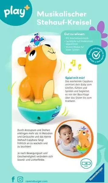 Ravensburger play+ Musikalischer Stehauf-Kreisel