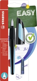 STABILO EASYbuddy schwarz/hellblau, rechte Hand, mittel, Blister