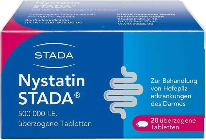 Stada Nystatin Stada 500.000 I.E. überzogene Tabletten, 20 Stück