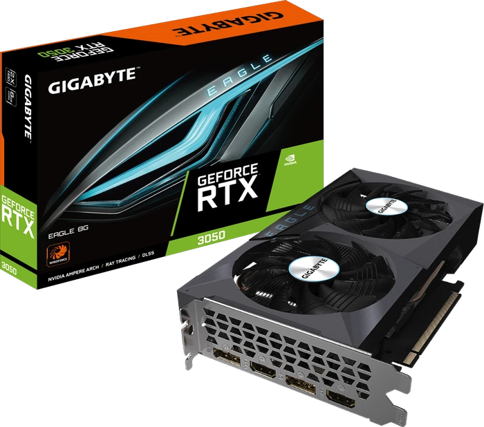 GIGABYTE GeForce RTX 3050 Eagle 8G, 8GB GDDR6, 2x HDMI, 2x DP