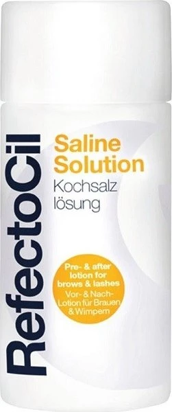 RefectoCil Saline Solution Kochsalzlösung Vor- & Nachlösung für Brauen & Wimpern, 150ml