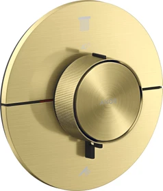 Hansgrohe Axor ShowerSelect ID rund Thermostat für 2 Verbraucher brushed brass