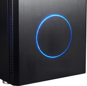 Lian Li PC-B25FB Blue Ring schwarz, schallgedämmt