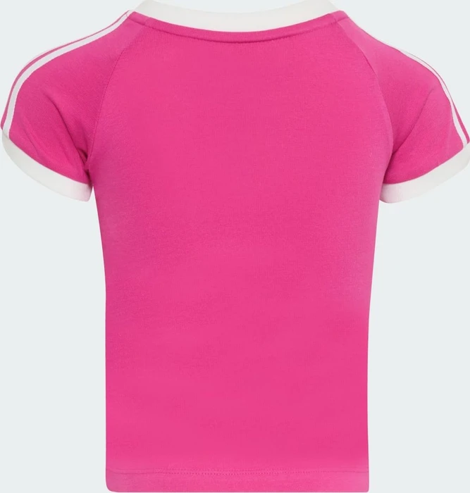 adidas 3-Streifen T-Shirt kurzarm semi lucid fuchsia (Junior)