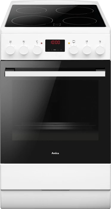 Amica SHC 903 032 W Elektroherd mit Glaskeramik-Kochfeld