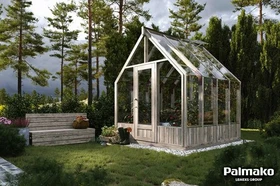 Palmako Emilia 5.4m² Gewächshaus grau
