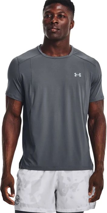 Under Armour Iso-Chill Run Laser Laufshirt kurzarm pitch gray/reflective (Herren)