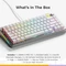 Glorious GMMK 3 Pro HE 75% Pre-built Gaming Keyboard, silber, LEDs RGB, Glorious Fox HE, USB, US Vorschaubild