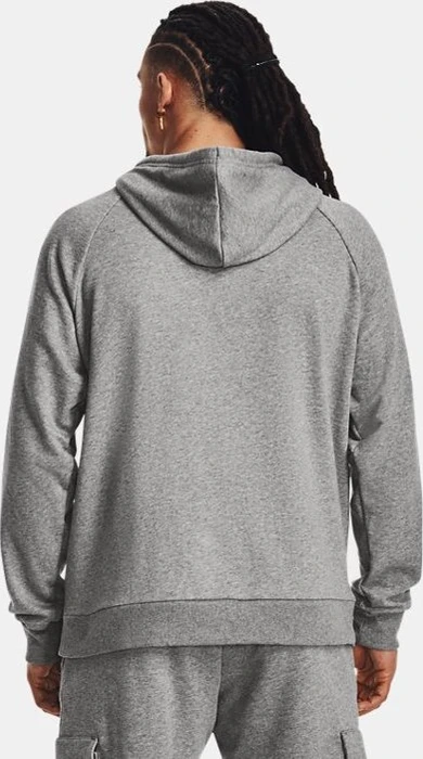 Under Armour Rival Fleece Hoodie castlerock light heather/white (Herren)