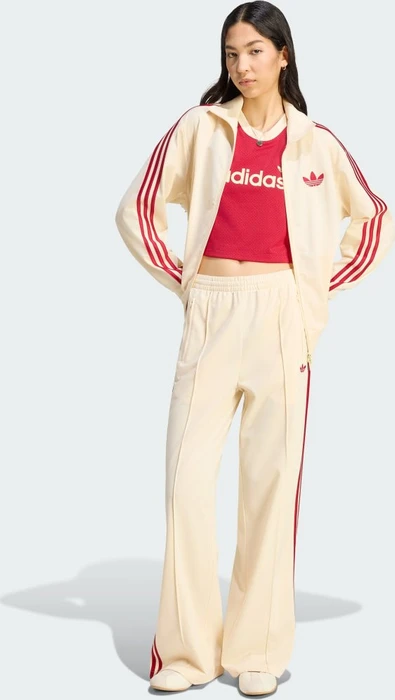 adidas Firebird Trainingshose lang warm vanilla/team victory red (Damen)