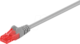 goobay Patchkabel, Cat6, U/UTP, RJ-45/RJ-45, 25m, grau