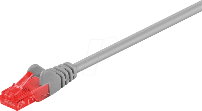 goobay Patchkabel, Cat6, U/UTP, RJ-45/RJ-45, 25m, grau